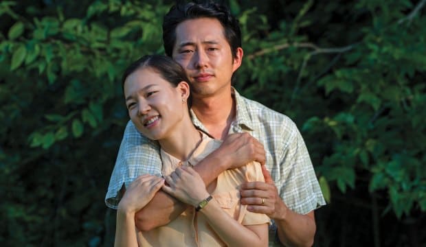 영화 '미나리'에서 이민자 부부로 호흡을 맞춘 스티븐 연(오)과 한예리(왼)