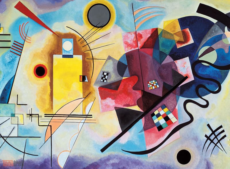 바실리 칸딘스키, "노랑 빨강 파랑", 1925

