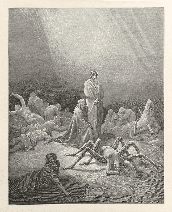 장 고샤르(Jean Gauchard), “단테 신곡 연옥편 12 삽화”, 1868.