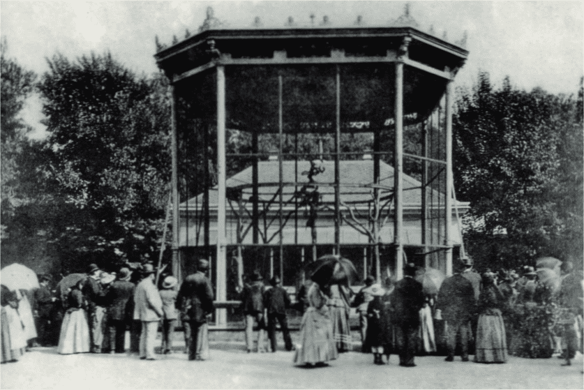 1898년 쇤브룬 궁전 동물원의 원숭이 우리