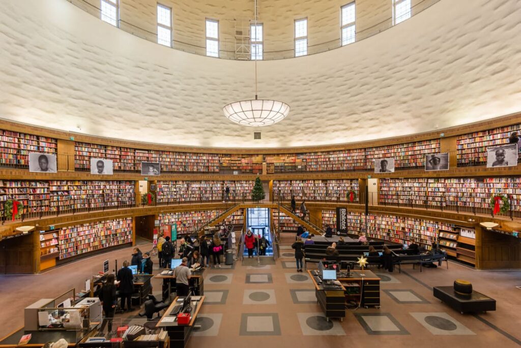 스웨덴 스톡홀름 시립 도서관