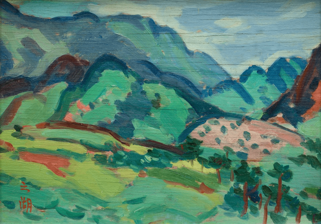 오지호, “무등산록이 보이는 구월 풍경”, 1949, 유화, 국립현대미술관
