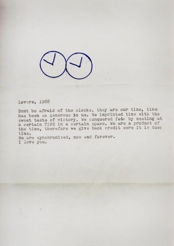 Letter from Felix Gonzalez-Torres to Ross from 1988