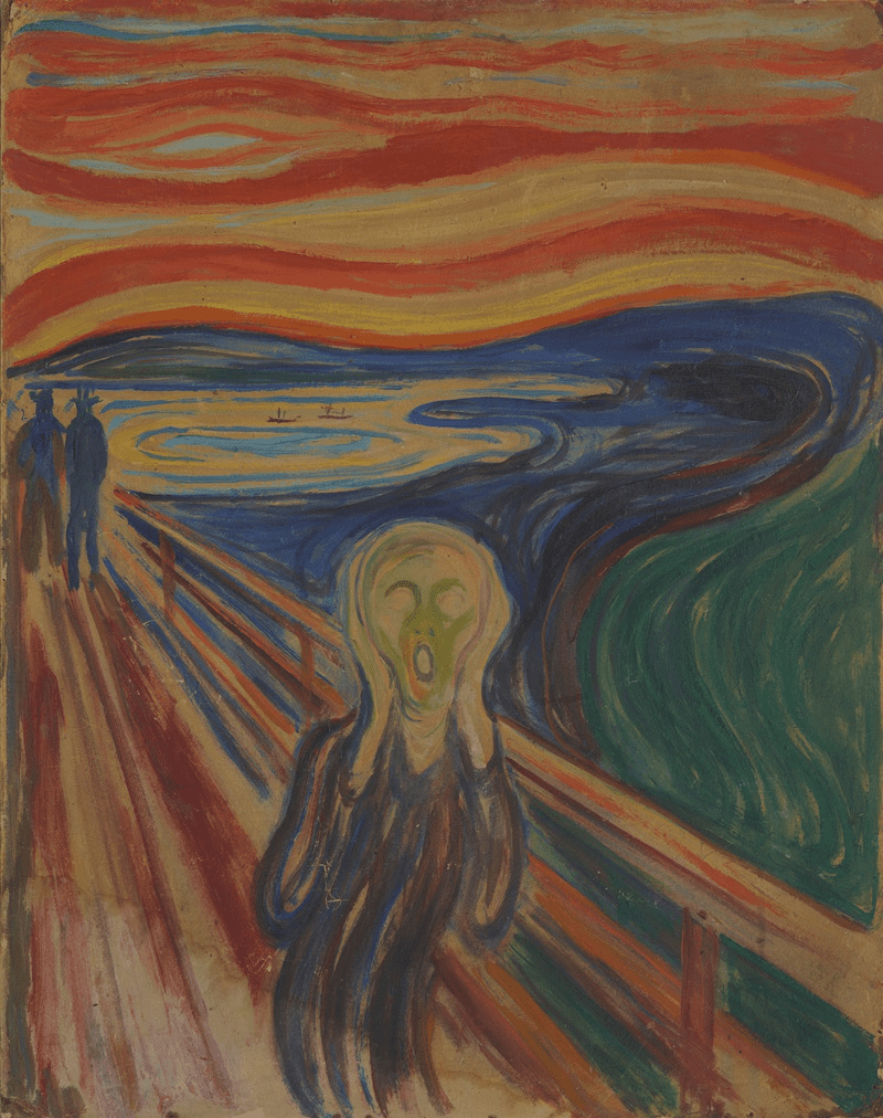 에드바르 뭉크, "절규(The Scream)", 1910