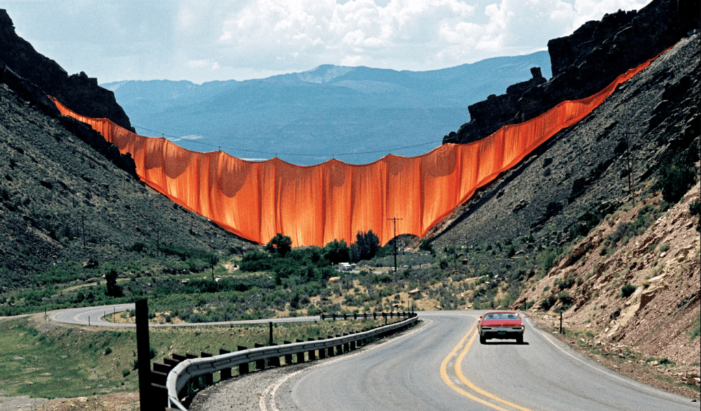 Christo and Jeanne-Claude, “Valley Curtain”