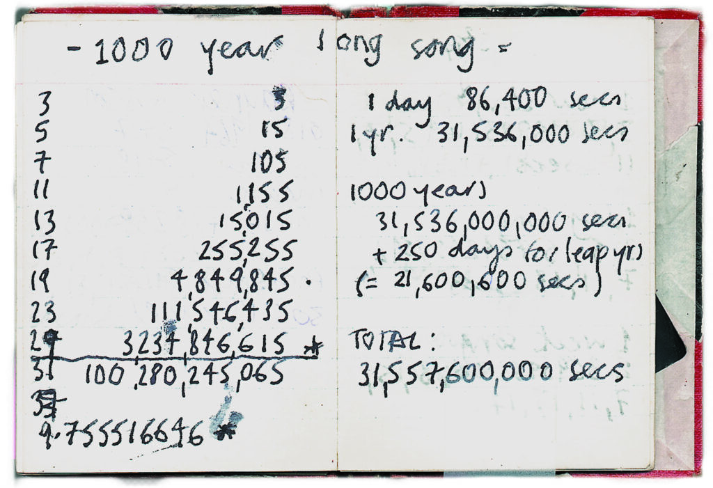 1,000년 연주를 위한 (잘못된) 첫 번째 계산, 1995